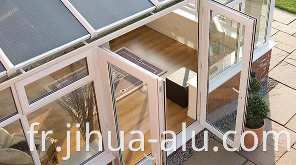 Jihua Aluminium Sunshine House Aluminum Sunroom Glass Sunroom